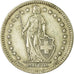 Coin, Switzerland, 2 Francs, 1958, Bern, EF(40-45), Silver, KM:21
