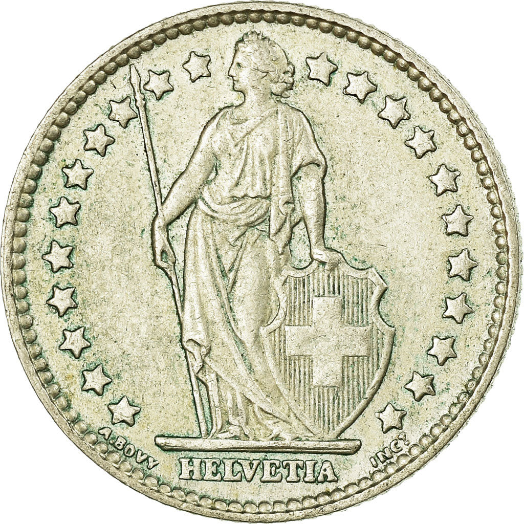 Coin, Switzerland, Franc, 1963, Bern, EF(40-45), Silver, KM:24