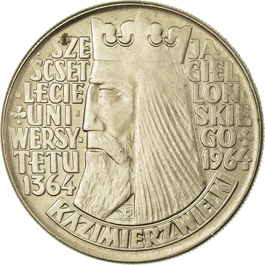 Moneda, Polonia, 10 Zlotych, 1964, EBC, Cobre - níquel, KM:52.1