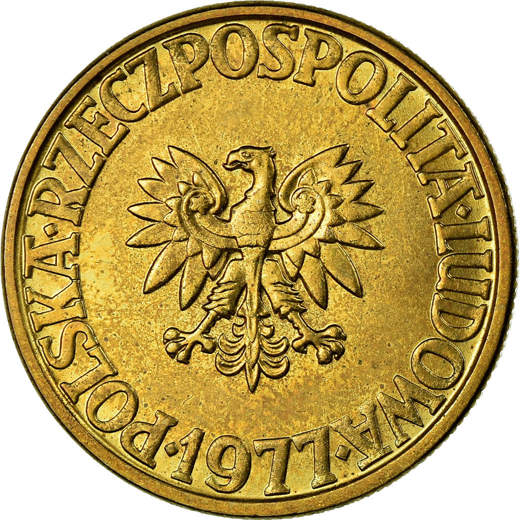 Monnaie, Pologne, 5 Zlotych, 1977, Warsaw, SUP+, Laiton, KM:81.1
