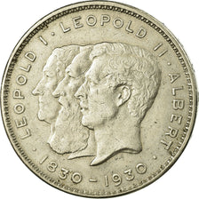 Munten, België, 10 Francs-10 Frank, Deux / Twee Belgas, 1930, ZF+, Nickel