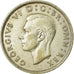 Monnaie, Grande-Bretagne, George VI, Florin, Two Shillings, 1941, TTB+, Argent