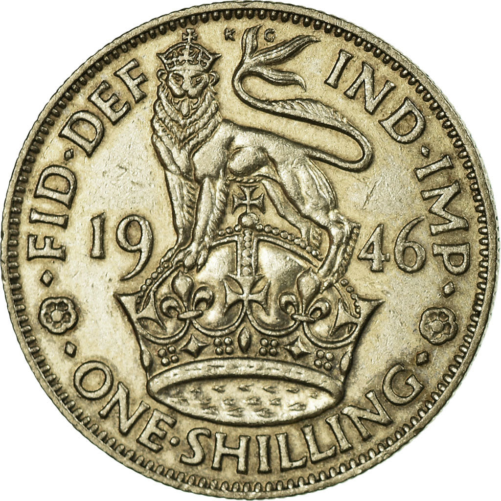 Coin, Great Britain, George VI, Shilling, 1946, EF(40-45), Silver, KM:853