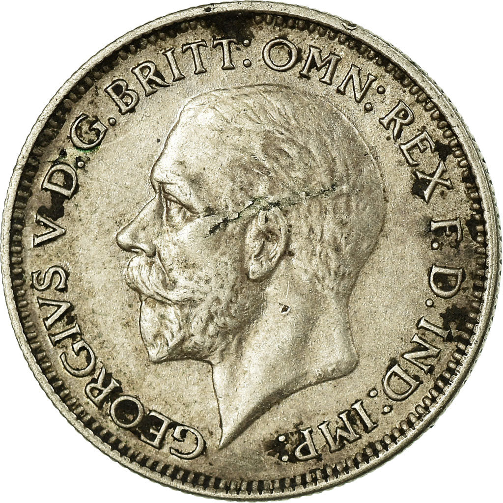 Coin, Great Britain, George V, 6 Pence, 1936, EF(40-45), Silver, KM:832