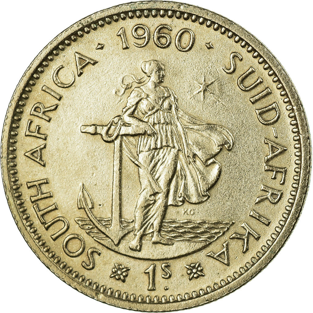 Monnaie, Afrique du Sud, Elizabeth II, Shilling, 1960, TB+, Argent, KM:49