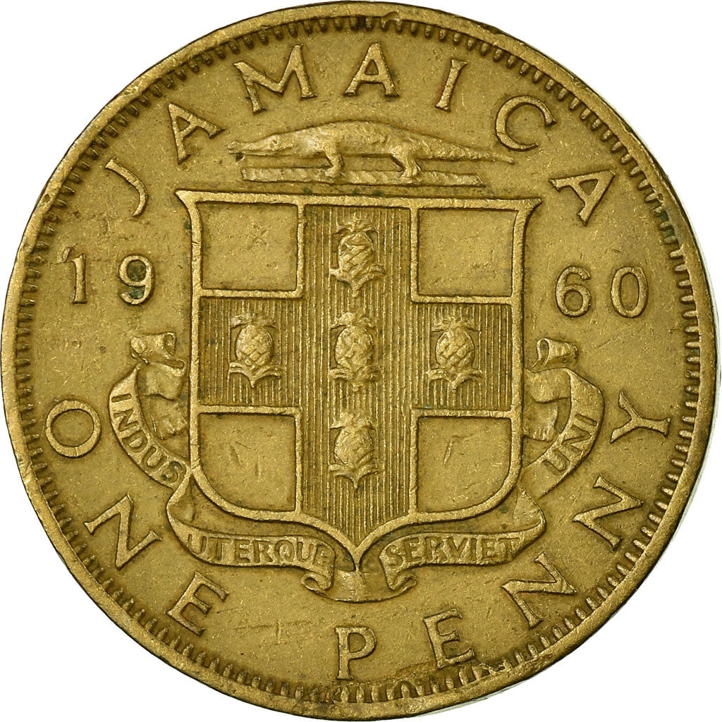 Monnaie, Jamaica, Elizabeth II, Penny, 1960, TB+, Nickel-brass, KM:37