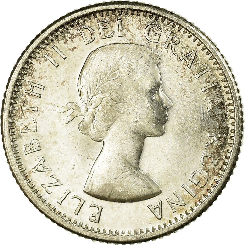 Coin, Canada, Elizabeth II, 10 Cents, 1963, Royal Canadian Mint, Ottawa
