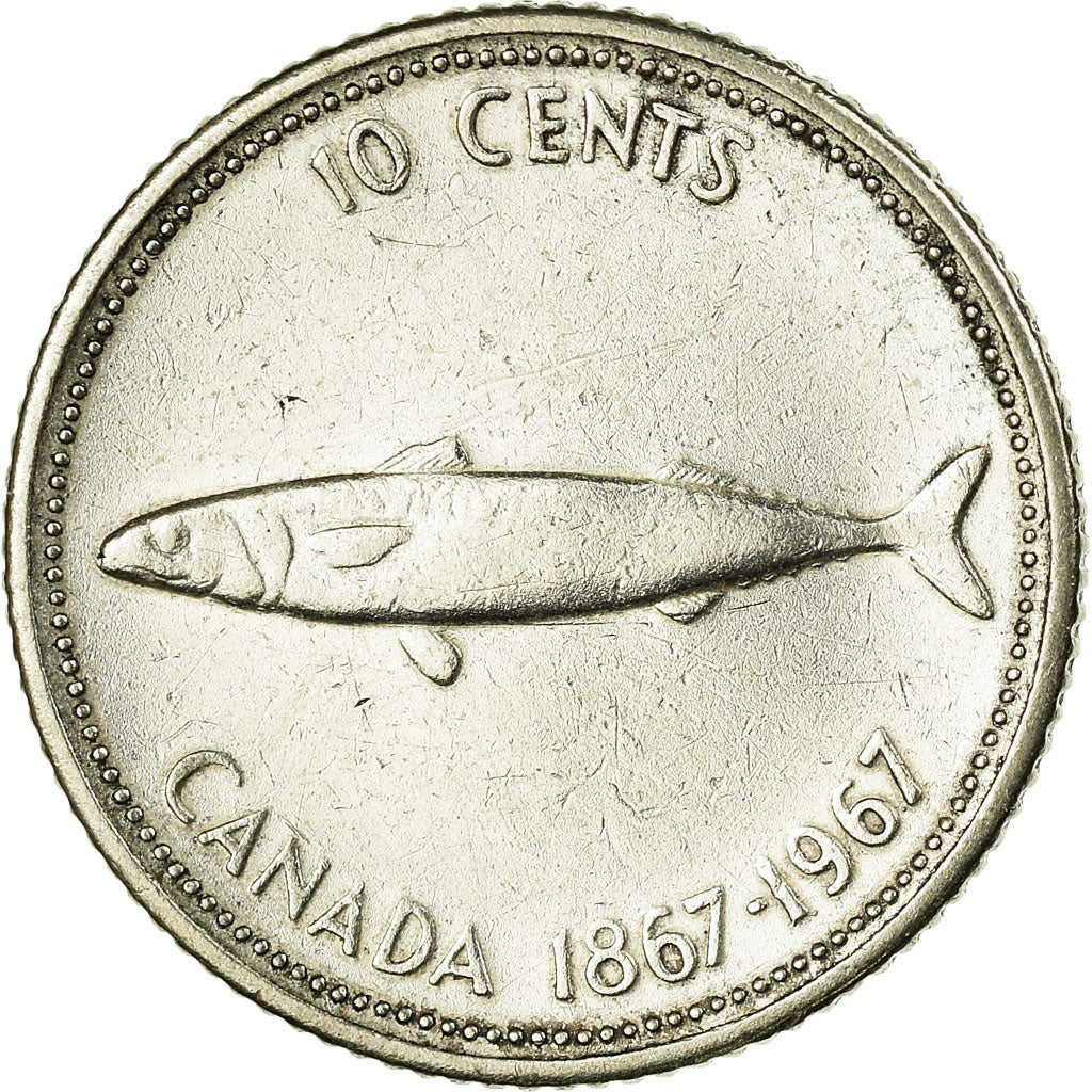 Monnaie, Canada, Elizabeth II, 10 Cents, 1967, Royal Canadian Mint, Ottawa, TB+