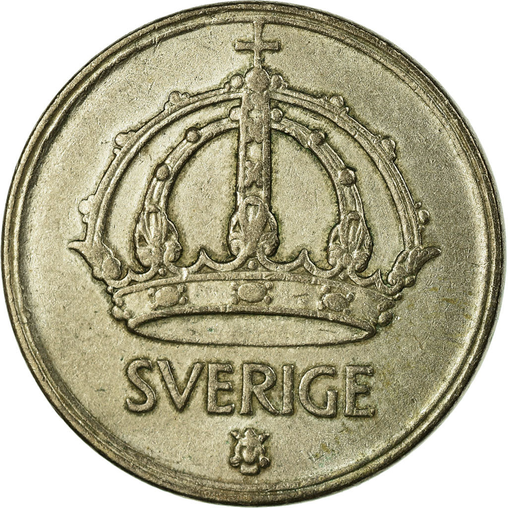 Coin, Sweden, Gustaf V, 50 Öre, 1948, VF(30-35), Silver, KM:817