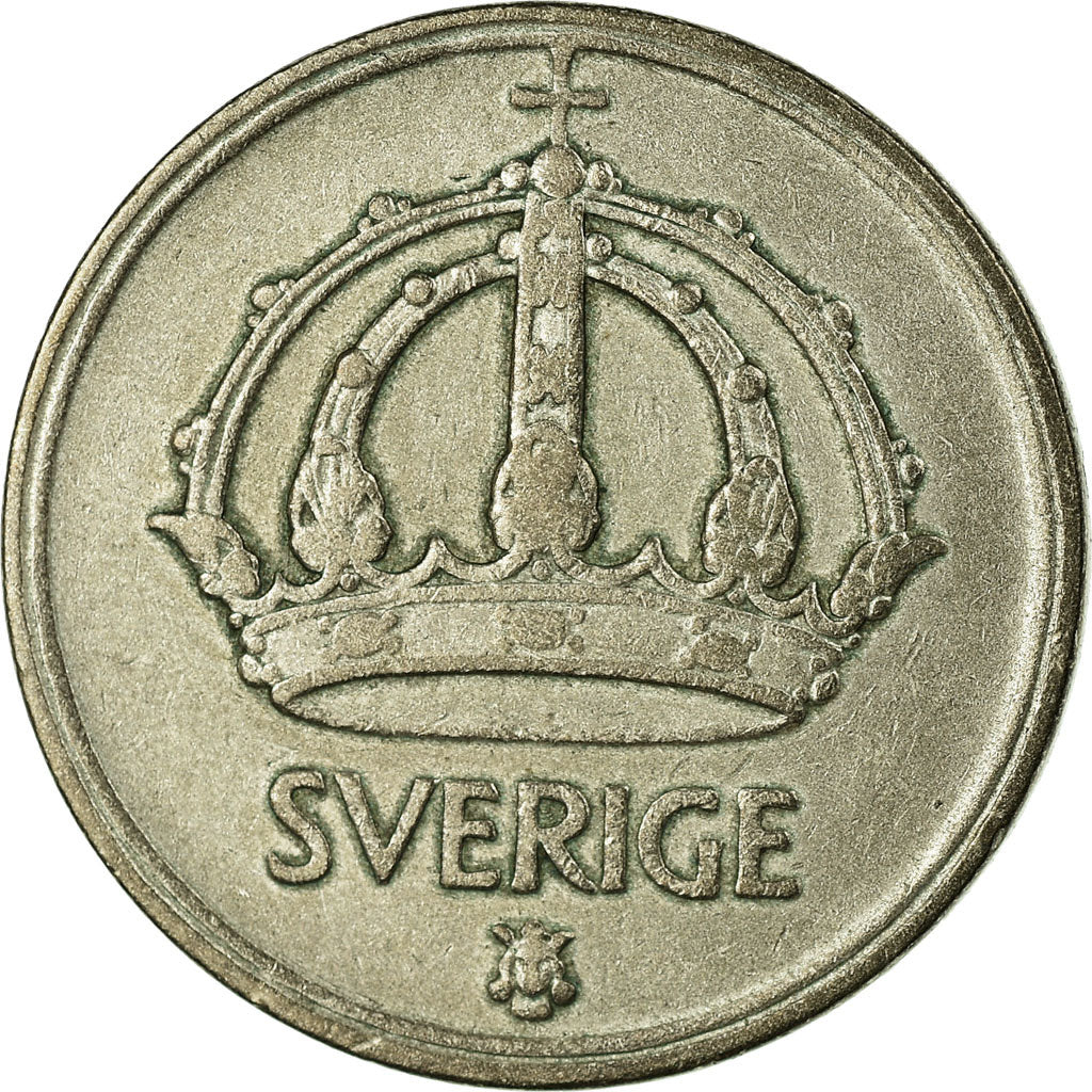 Coin, Sweden, Gustaf V, 50 Öre, 1949, VF(20-25), Silver, KM:817
