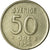 Moneda, Suecia, Gustaf VI, 50 Öre, 1954, BC+, Plata, KM:825