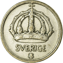 Coin, Sweden, Gustaf V, 25 Öre, 1943, VF(30-35), Silver, KM:816