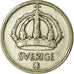 Coin, Sweden, Gustaf V, 25 Öre, 1943, VF(30-35), Silver, KM:816