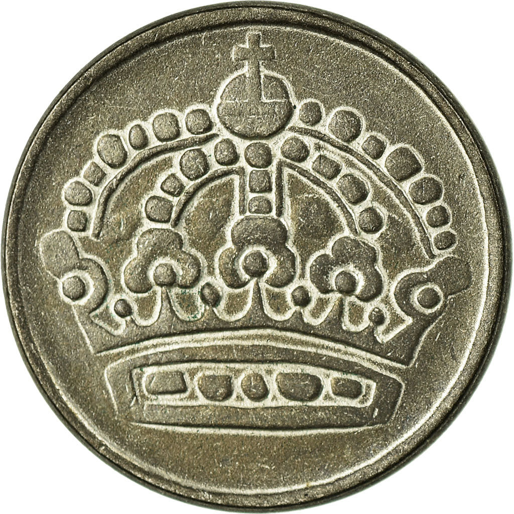 Coin, Sweden, Gustaf VI, 25 Öre, 1961, VF(20-25), Silver, KM:824
