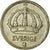 Moneta, Svezia, Gustaf V, 10 Öre, 1950, MB, Argento, KM:813