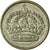 Moneda, Suecia, Gustaf VI, 10 Öre, 1954, BC+, Plata, KM:823