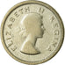 Monnaie, Afrique du Sud, Elizabeth II, 6 Pence, 1957, TB, Argent, KM:48