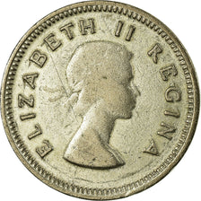 Monnaie, Afrique du Sud, Elizabeth II, 3 Pence, 1954, TB, Argent, KM:47