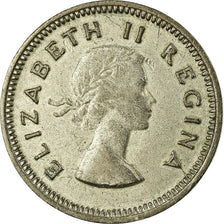 Coin, South Africa, Elizabeth II, 3 Pence, 1959, VF(20-25), Silver, KM:47