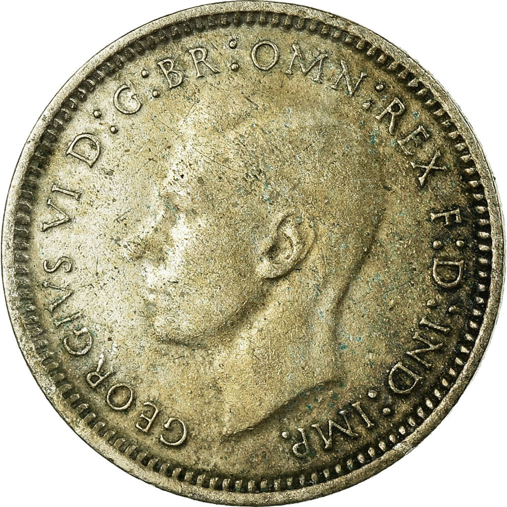 Coin, Australia, George VI, Threepence, 1948, Melbourne, VF(30-35), Silver