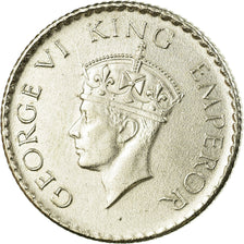 Coin, INDIA-BRITISH, George VI, 1/4 Rupee, 1940, AU(55-58), Silver, KM:545