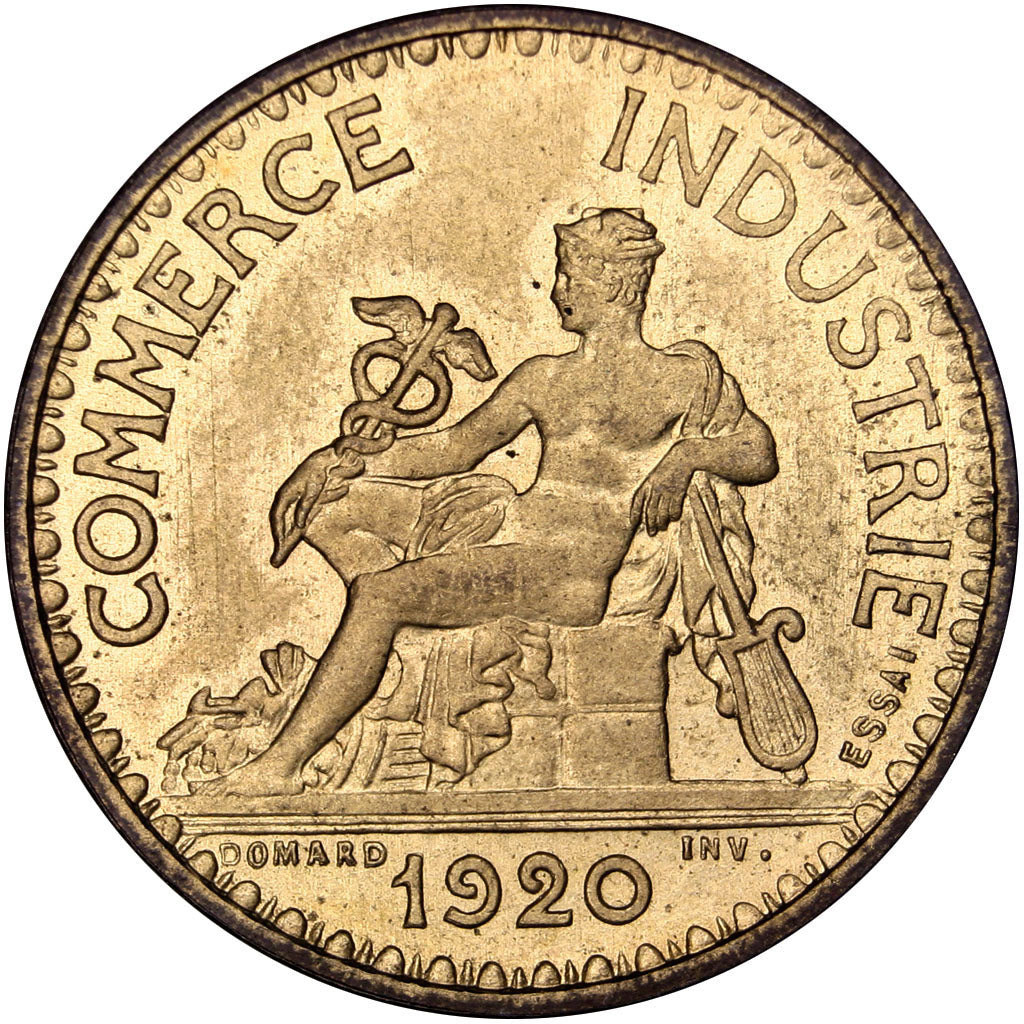 FRANCE, 1 Franc, 1920, MS(63), Aluminium-Bronze, Gadoury #468p, 8.10