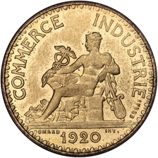 FRANCE, 1 Franc, 1920, MS(63), Aluminium-Bronze, Gadoury #468p, 8.10