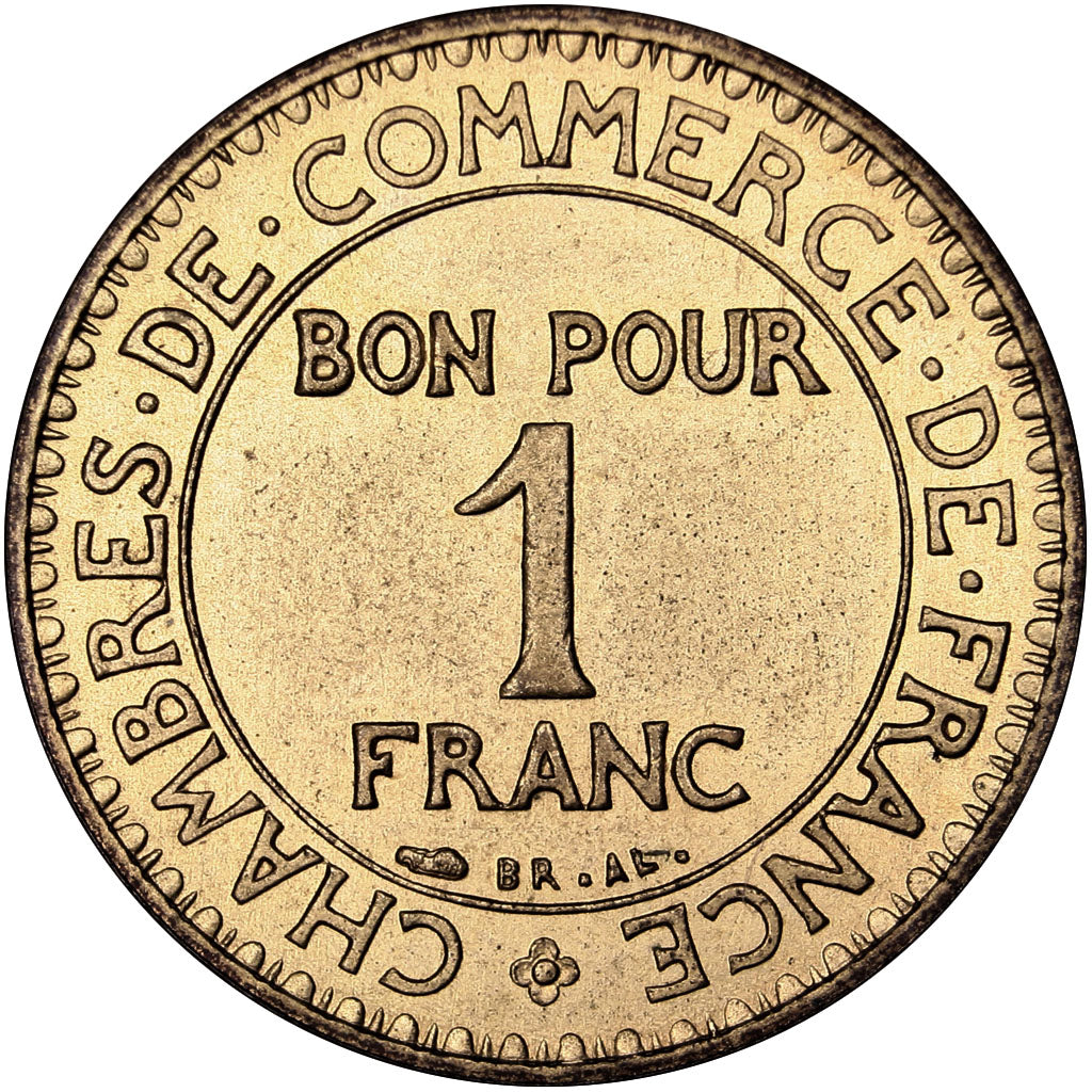 FRANCE, 1 Franc, 1920, MS(63), Aluminium-Bronze, Gadoury #468p, 8.10