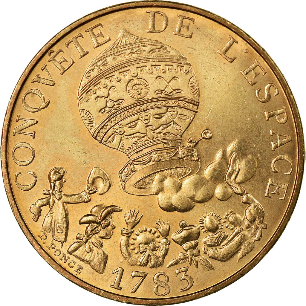 Munten, Frankrijk, La conquête, 10 Francs, 1983, ZF+, Nickel-Bronze, KM:952
