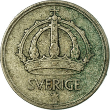 Coin, Sweden, Gustaf V, 10 Öre, 1943, VF(30-35), Silver, KM:813