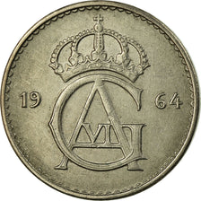 Monnaie, Suède, Gustaf VI, 25 Öre, 1964, TTB, Copper-nickel, KM:836