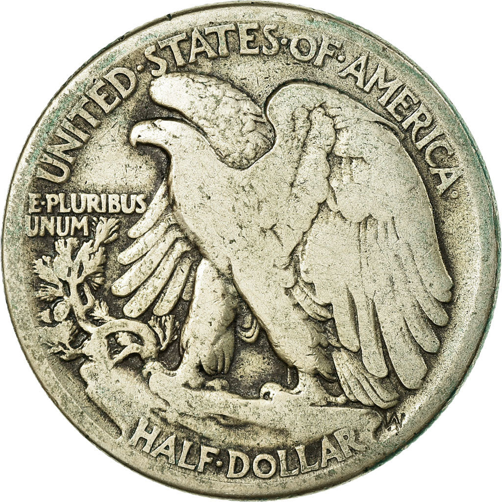 Coin, United States, Walking Liberty Half Dollar, Half Dollar, 1943, U.S. Mint