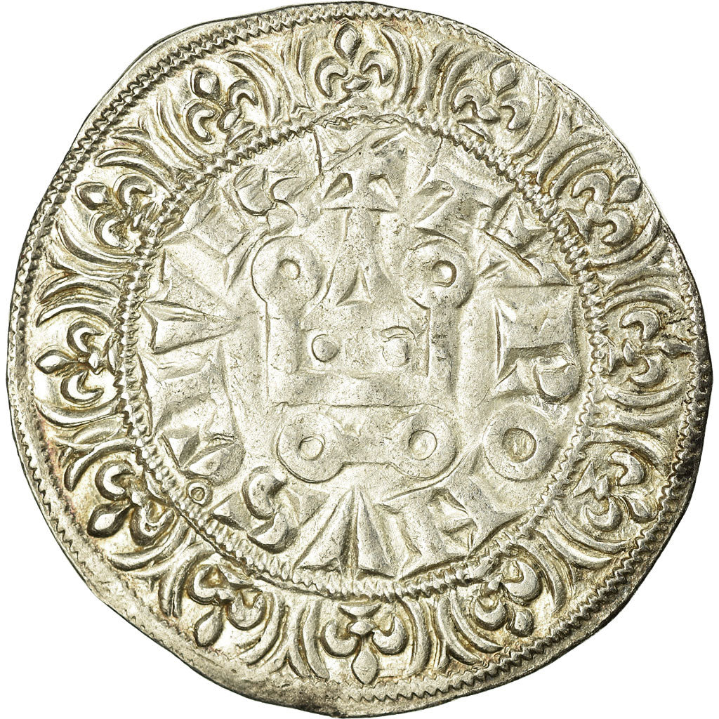 Münze, Frankreich, Gros Tournois, SS+, Silber, Duplessy:213C