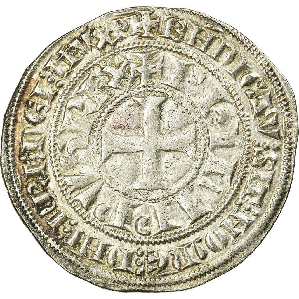 Münze, Frankreich, Gros Tournois, SS+, Silber, Duplessy:213C