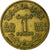 Munten, Marokko, Mohammed V, Franc, AH 1364/1945, Paris, ZF, Aluminum-Bronze