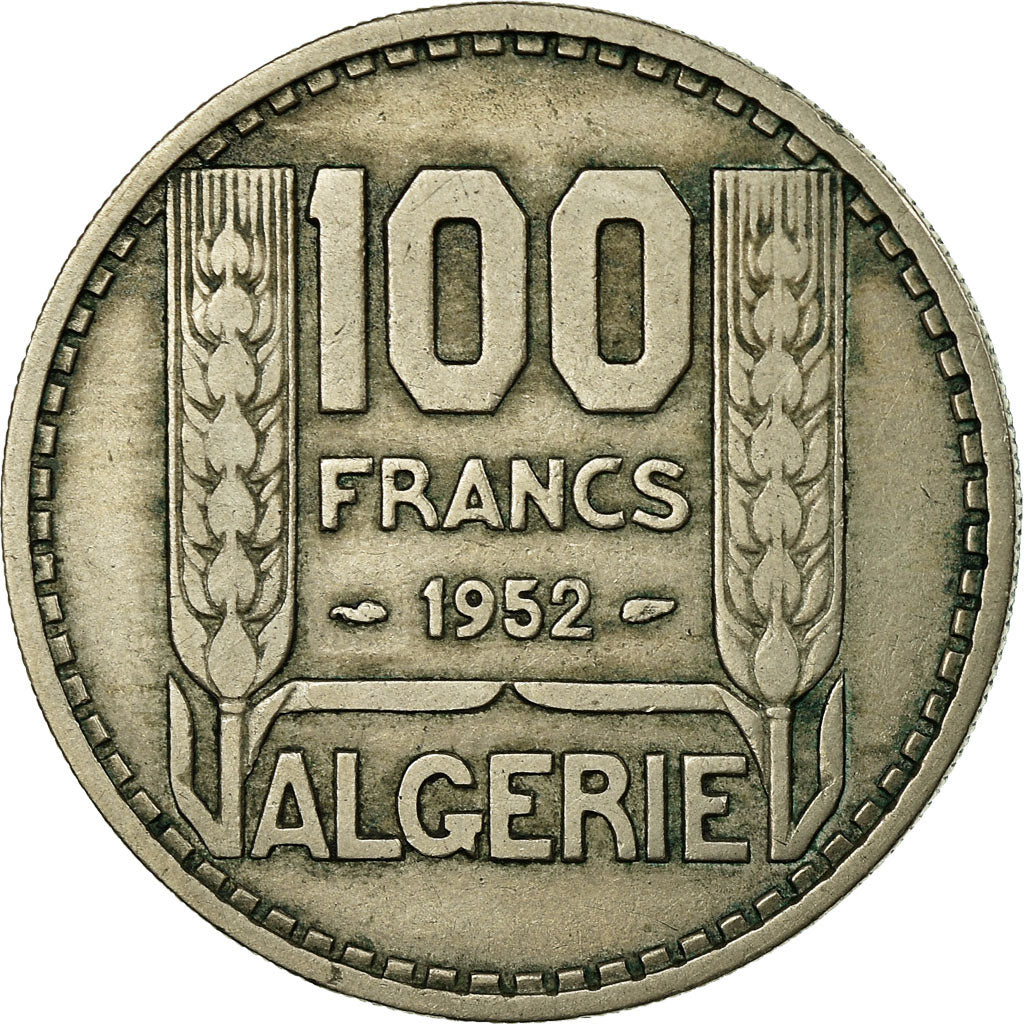 Coin, Algeria, 100 Francs, 1952, Paris, VF(20-25), Copper-nickel, KM:93