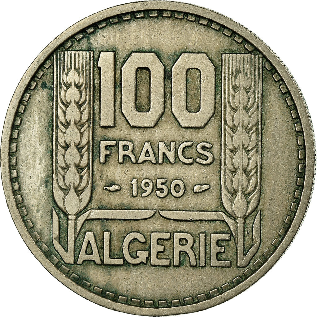 Coin, Algeria, 100 Francs, 1950, Paris, VF(20-25), Copper-nickel, KM:93
