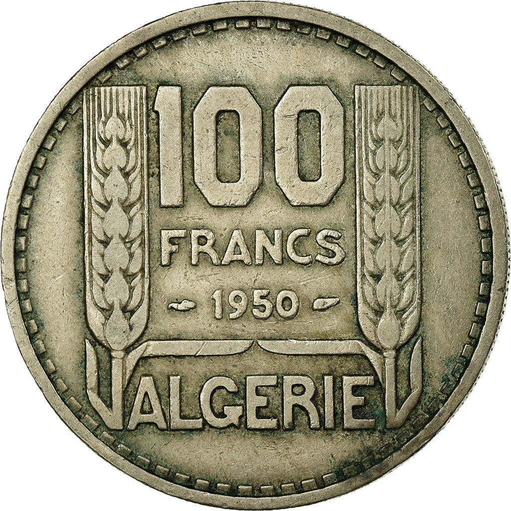 Coin, Algeria, 100 Francs, 1950, Paris, VF(20-25), Copper-nickel, KM:93