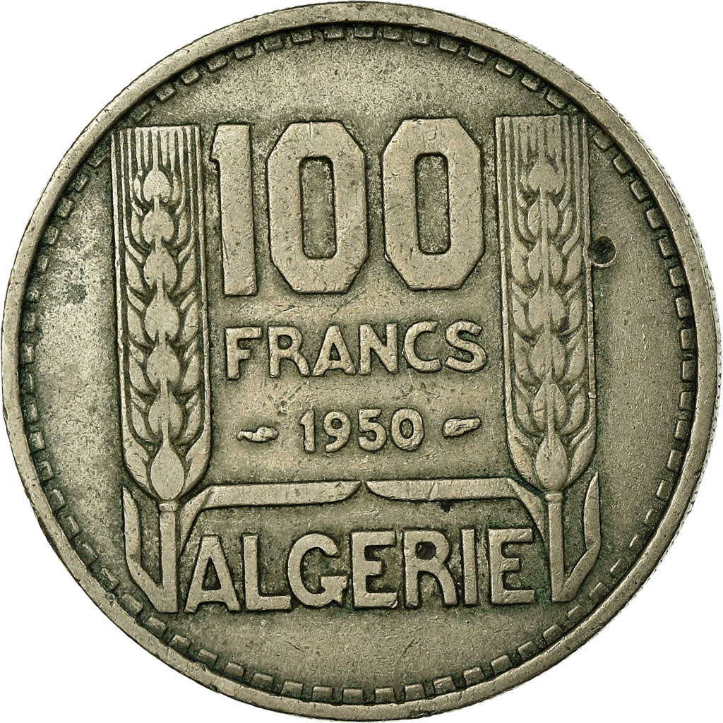 Coin, Algeria, 100 Francs, 1950, Paris, VF(20-25), Copper-nickel, KM:93