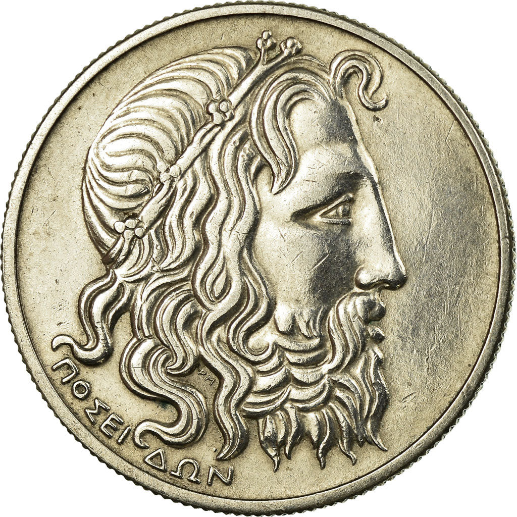 Moneta, Grecja, 20 Drachmai, 1930, EF(40-45), Srebro, KM:73