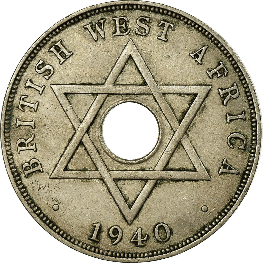 Monnaie, BRITISH WEST AFRICA, George VI, Penny, 1940, TTB, Copper-nickel, KM:19