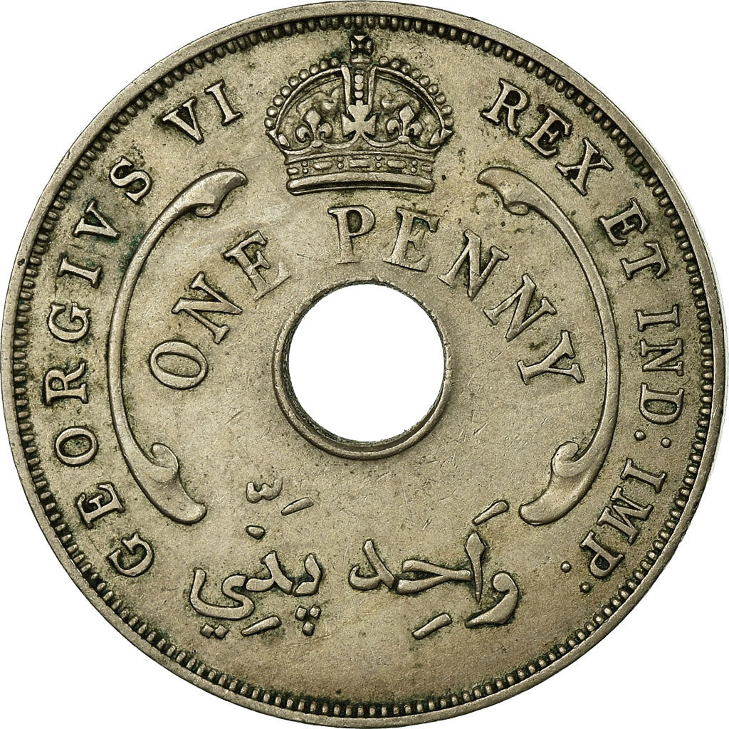 Monnaie, BRITISH WEST AFRICA, George VI, Penny, 1940, TTB, Copper-nickel, KM:19
