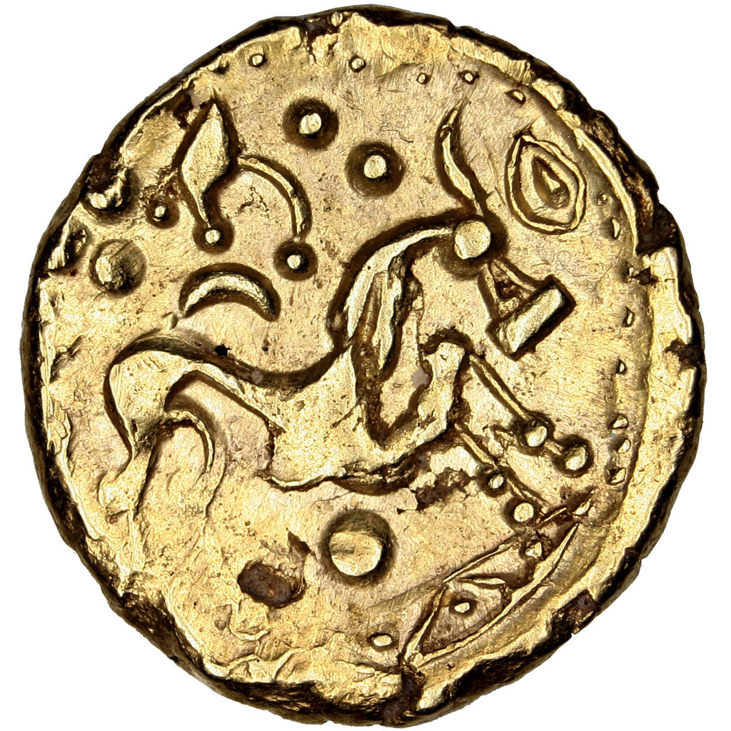 Coin, Ambiani, Stater, graded, NGC, AU, AU(55-58), Gold, Delestrée:237