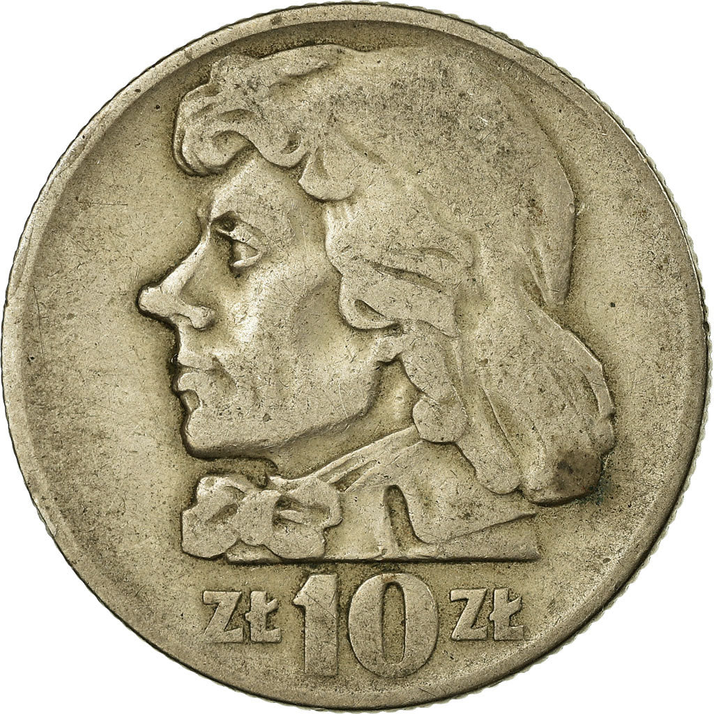 Munten, Polen, 10 Zlotych, 1959, Warsaw, FR, Copper-nickel, KM:50