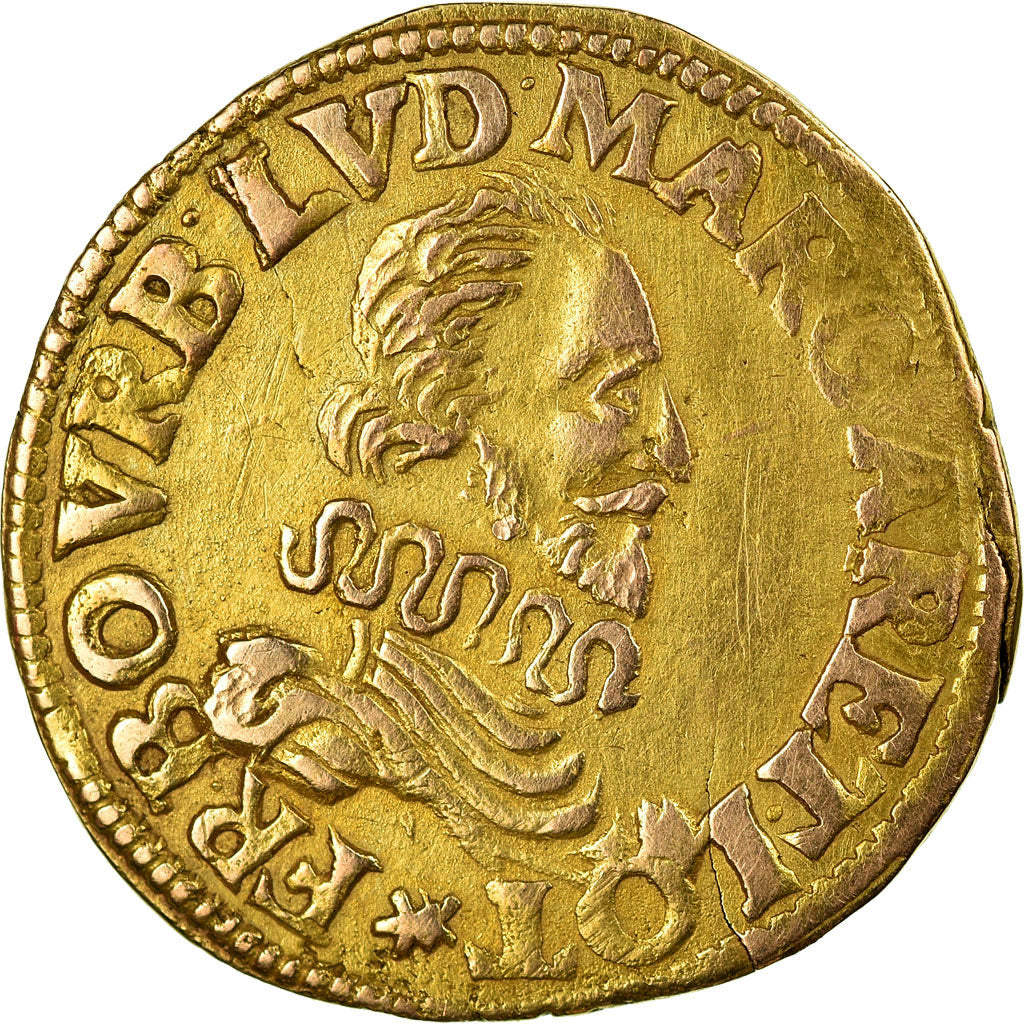 Moneda, ESTADOS FRANCESES, CHATEAU-RENAUD, Florin D'or, MBC+, Oro, KM:20