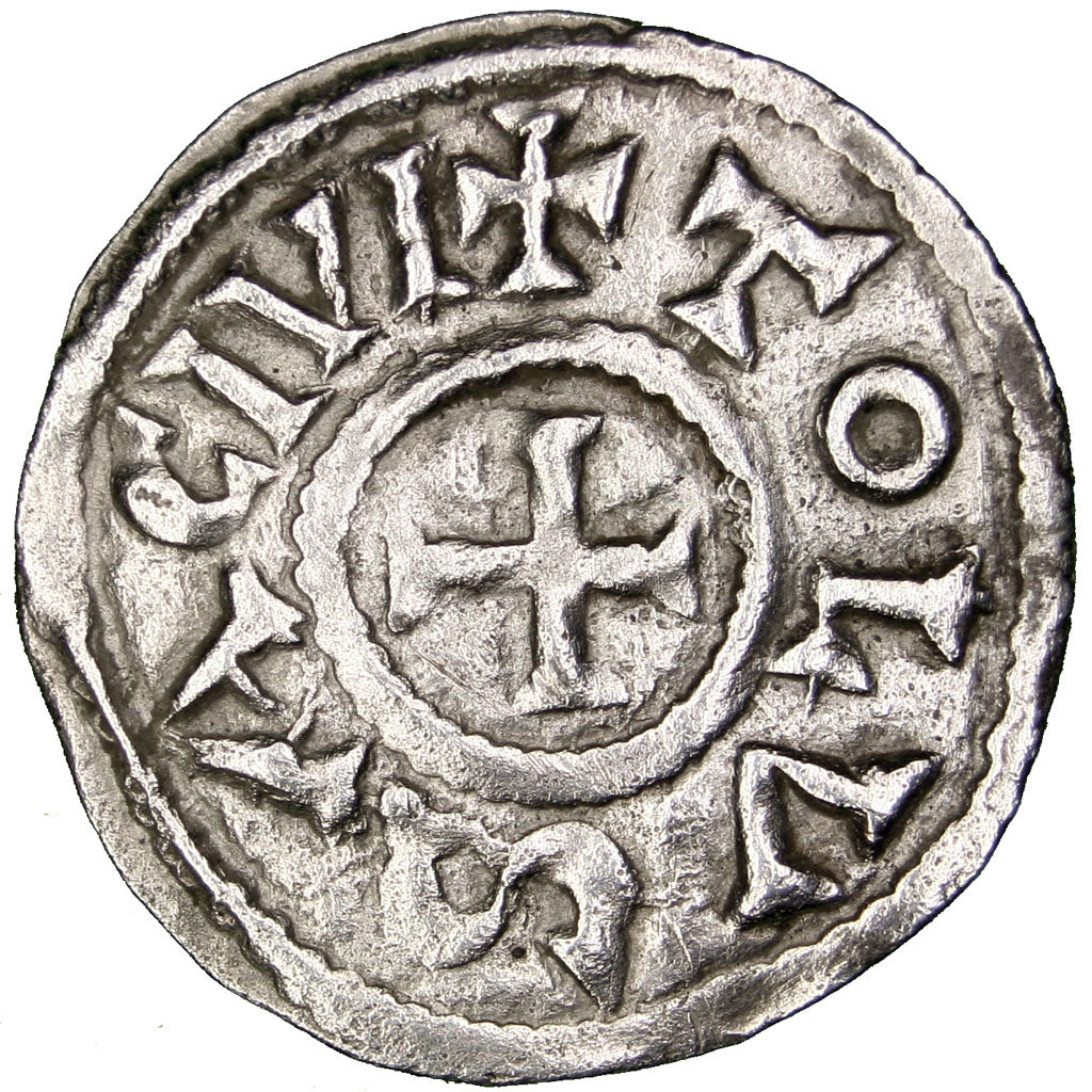FRANCE, Denarius, Toulouse, AU(50-53), Silver, Prou #805, 1.71