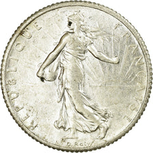 Coin, France, Semeuse, Franc, 1918, Paris, MS(60-62), Silver, KM:844.1