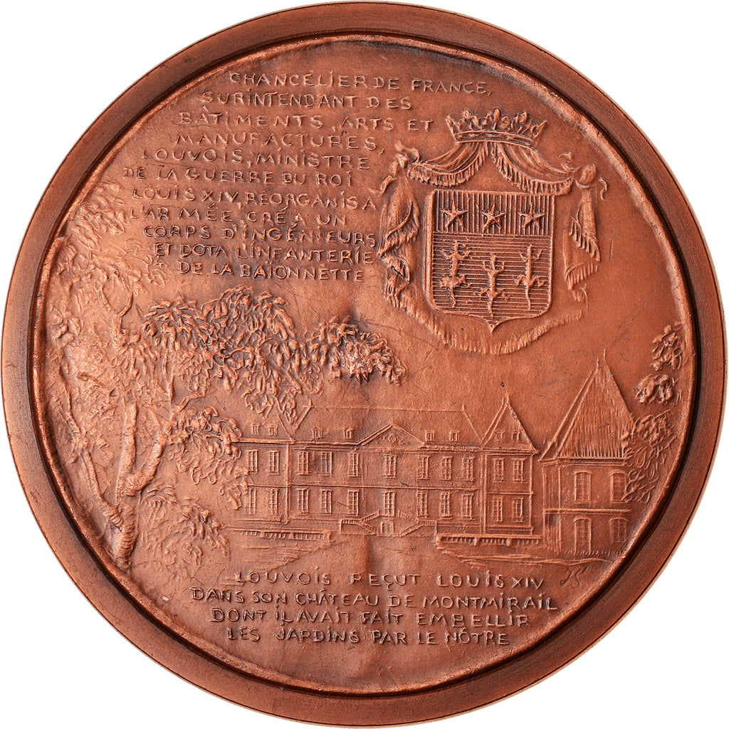 France, Médaille, Louis XIV, François-Michel Le Tellier, Marquis de Louvois