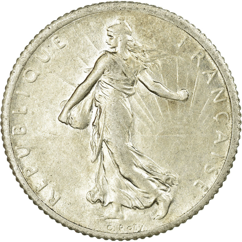Coin, France, Semeuse, Franc, 1920, Paris, AU(50-53), Silver, KM:844.1