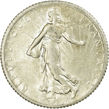 Coin, France, Semeuse, Franc, 1920, Paris, AU(50-53), Silver, KM:844.1